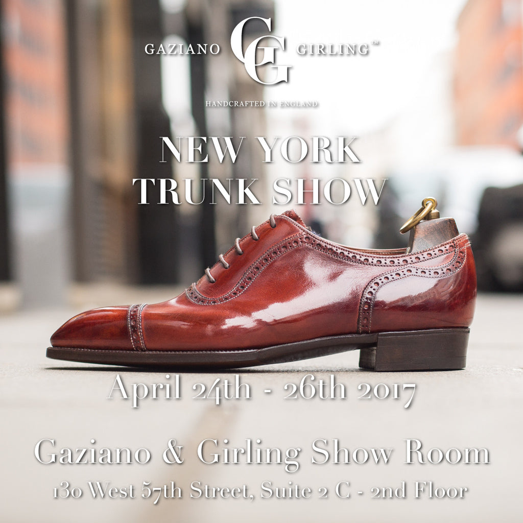 Gaziano & Girling - Upcoming Trunk Shows in New York