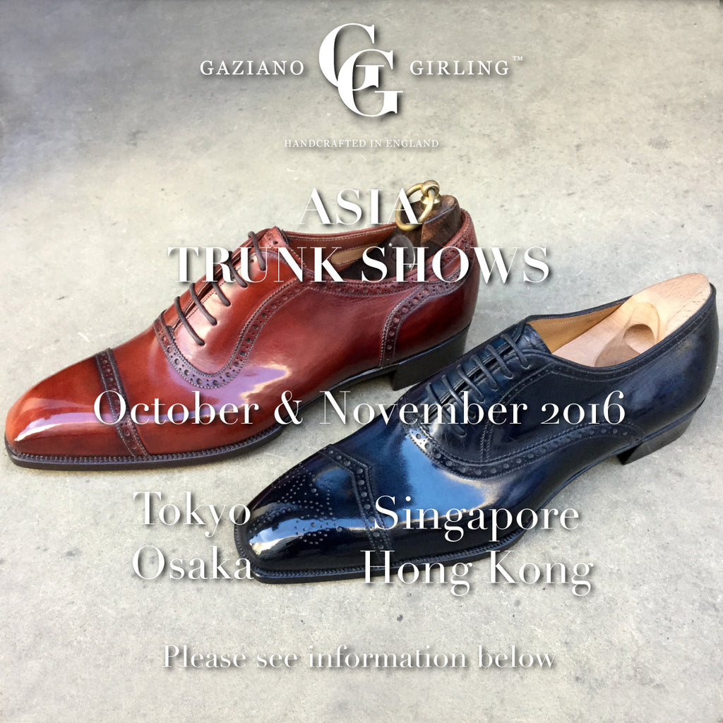 Upcoming Trunk Shows in Asia
