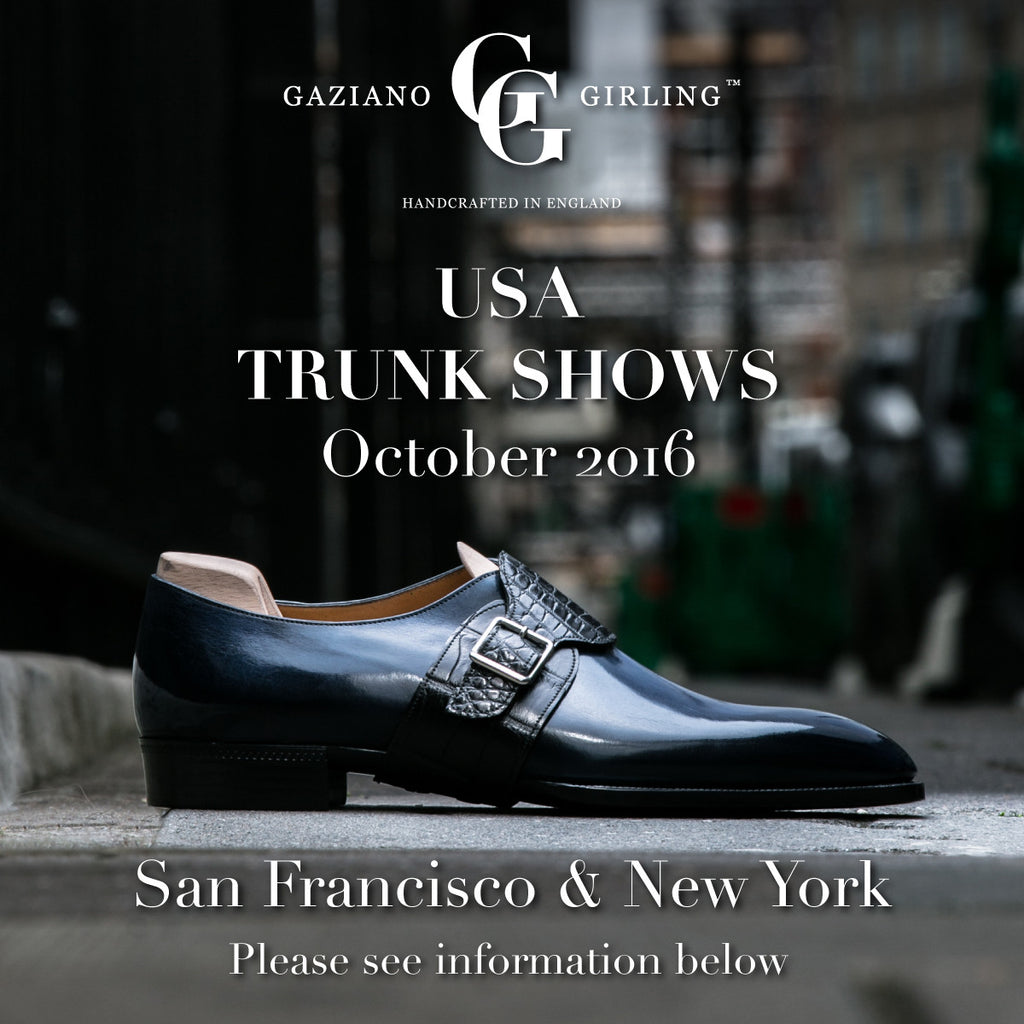 Upcoming Trunk Shows in the USA