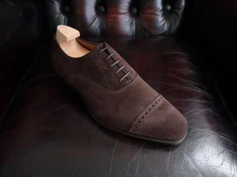 "Churchill" In Mole Suede - S45