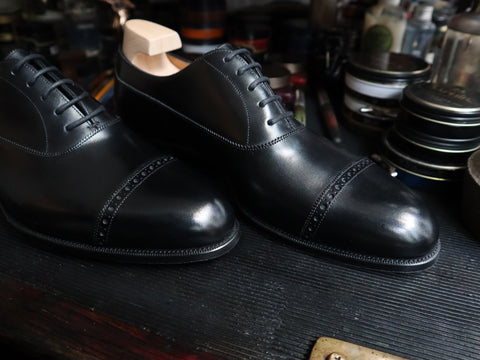 "Warwick" in Black Calf - R18