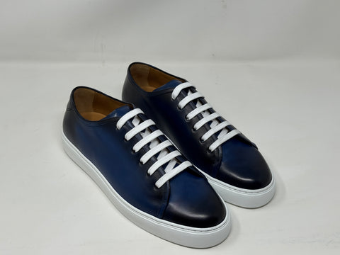 "Silverstone" Sneaker in Sapphire Patina