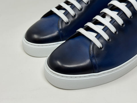 "Silverstone" Sneaker in Sapphire Patina